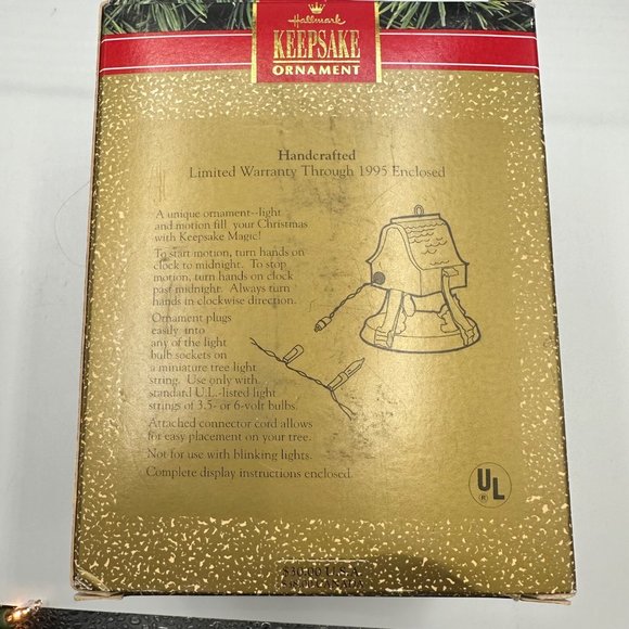 Hallmark Keepsake Ornament Enchanted Clock Magic Light Motion Christmas Holiday - Picture 9 of 12